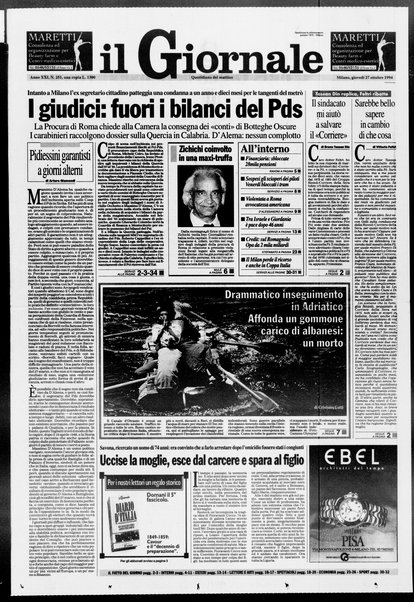 Il giornale : quotidiano del mattino